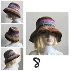 Bucket Hat Crochet fisherman hat OOAK Bucket HatMy backet hat is made of pieces of yarn of different lengths and colors. The effect of such action is a spectacular camouflage pattern. I want to emphasize that it is not one thread of ombre yarn, multicolour. This technique is very demanding, very time-consuming. Enjoy the effect of my work :)OOAK bucket hat are created by combining and mixing yarns.The hat and never the same as another. Bucket hat are created by combining and mixing yarns to make Bohemian Knitted Short Brim Hat, Knitted Cloche Hat One Size, Wide Brim Hats For Outdoor, Wide Brim Outdoor Hat One Size, Outdoor Wide Brim Hat One Size, Multicolor Winter Bucket Hat, Knitted Brimmed Hat For Outdoor, Multicolor Short Brim Cloche Hat For Beach, Multicolor Brimmed Crochet Hat For Outdoor