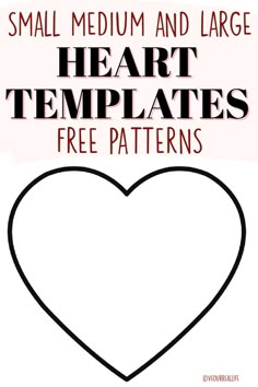 heart template Heart Template For Photos, Heart Outline Printable, Sew Simple Shapes Templates, Heart Shape Printable Free, Heart Shape Pattern Free Printable, Quilt Heart Pattern Free, Heart Stencil Templates Free Printables, Heart Shaped Pillow Diy Free Pattern, Free Printable Heart Template