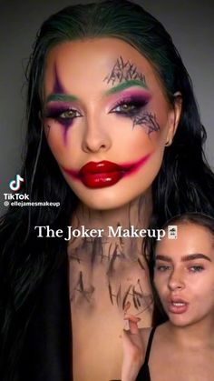 Halloween Kostüm Joker, Nem Halloween Makeup, Joker Makeup Tutorial, Joker Fashion, Halloween Makeup Clown