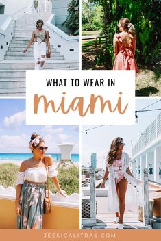 what to wear in miami, including dresses and accessories for the beach or on vacation