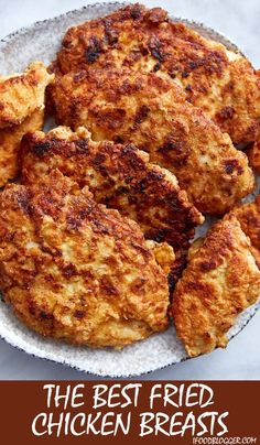 Breaded Chicken Breast Recipes, Fried Boneless Chicken Breast, Craving Tasty, Fried Chicken Breast Recipe, Pan Fried Chicken Breast, Chicken Boneless Breast Recipes, Best Fried Chicken, Breaded Chicken Breast, Ground Chicken Recipes