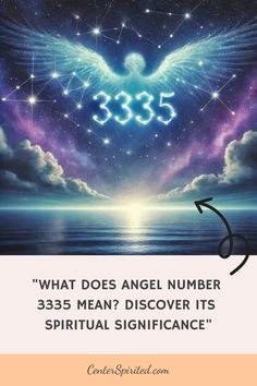 an angel with the words, what does angel number 350 mean? discovering it's supernatural significance