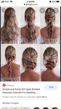 Hairstyles Down, Bridesmaid Hair Tutorial, Short Homecoming Hair, Hairstyles Bridesmaid, Hairstyles For, Wedding Guest Hairstyles, Hair Prom