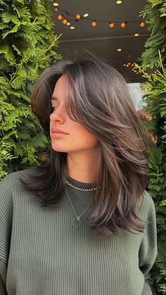 Long Layered Bob Love: 24 Haircuts to Boost Your Confidence Long Bob Volume Hair, Haircut For Light Hair, Layered Long Bob With Curtain Bangs, Haircut For Less Volume Hair, Layer Bob Haircut, Medium Layered Bob Hairstyles, Long Bob Layers, Feathered Lob, Effortless Haircut