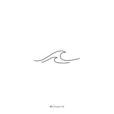 @sillusts.ink Two Waves Tattoo, Minimalist Fineline Tattoo, Minimalist Water Tattoo, Fine Line Water Tattoo, Fine Line Wave Tattoo, Fineline Tattoo Minimalist, Kids Initial Tattoos, Simple Wave Tattoo