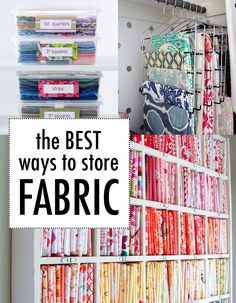 the best ways to store fabric