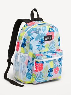 Girls' Back To School Shop | Old Navy Stitch Backpack For School, Stitch Canvas, Lilo And Stitch Characters, Stitch Backpack, Stitch Character, Kids Rooms Diy, Mini Backpacks, Baddie Tips, Zippered Pouch