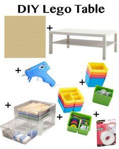 the ultimate diy lego table with instructions to make it easier for kids to use