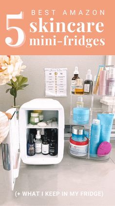 Best Skin Care Fridges from Amazon + What Skincare to Keep in Fridge Organize Skincare Products, Skin Fridge, Cool Mini Fridge, Clear Skin Naturally, Face Routine