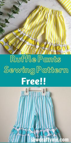 the ruffle pants sewing pattern is free