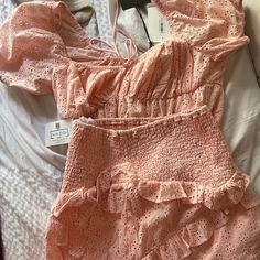 Two Piece Pink Skirt Set Nwt Top Is A Medium Skirt Is A Small Pink Skirt Set, Medium Skirt, Pink Skirt, Two Piece Skirt, Skirt Set, Two Piece Skirt Set, Two Piece, Womens Sizes, Skirt