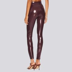 Welcome to the future of denim modern with our 2023 Autumn-Winter Collection's Latex Shiny Women's Denim Pants. Y2K style! These high-waisted. skinny-form pants are designed to make a statement. crafting an unforgettable look with a blend of the Y2K iconic trend and couture fashion ethos.Why You'll Fall In Love Y2K Inspired: This pair of denim pants captures the essence of the millennial modern scene a perfect combination of youthful exuberance and everlasting sophistication. Shiny Latex Coating Sleek Fitted Shiny Pants, Trendy Slim Fit Bottoms For Streetwear, Sleek Stretch Shiny Pants, Sleek Fitted Shiny Bottoms, Stretch Shiny High Waist Pants, High Waist Stretch Shiny Pants, Shiny Fitted Full-length Bottoms, Trendy High Rise Leggings With High Stretch, Modern Fitted Bottoms