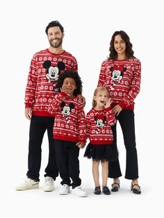 Mickey And Friends Christmas, Friends Christmas, Christmas Family, Mickey And Friends, Family Matching, Disney Mickey, Crew Neck Sweatshirt, Crew Neck, Disney