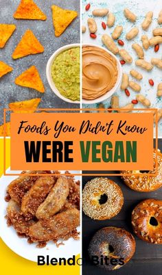 there are many different foods that you can eat in vegan and the words, foods you didn't know were vegan