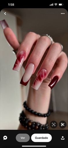 Cherry Wine Nails, Viral Nails, Paznokcie Hello Kitty, Nails 2014, Wine Nails, Cherry Wine, Blush Nails, Going Viral