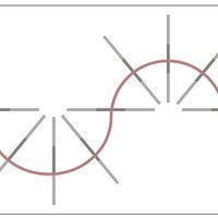 an image of two circles that are in the same direction, with one circle on each side