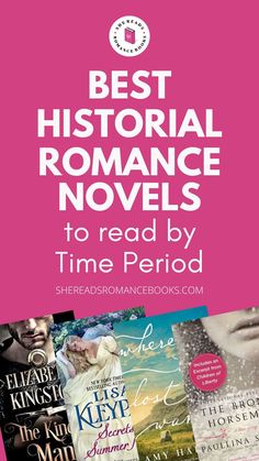 the best historical romance novels to read by time period