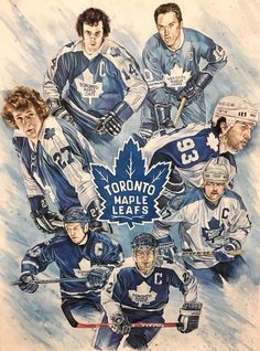 the toronto maple leafs are depicted in this drawing