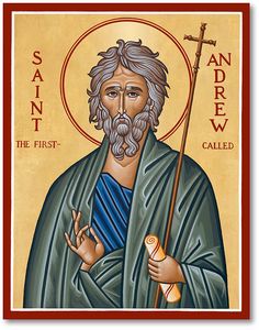 an icon of saint andrew the first