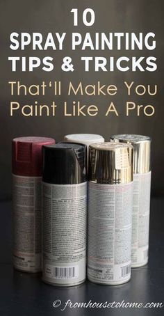 spray painting tips and tricks that'll make you paint like a pro