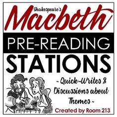 shakespeare's macbeth pre - reading stations