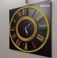 a clock that is on the side of a wall