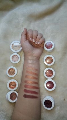 Colourpop Eyeshadow Looks Stone Cold, Colourpop Eyeshadow Looks, Colourpop Swatches, Colourpop Rainbow Palette, Colourpop Eyeshadow Swatches, Colorpop Supershock Shadows, Colourpop Super Shock Eyeshadows Swatch, Pink And Sparkly, Sparkle Eyeshadow