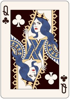 the queen of spades playing card