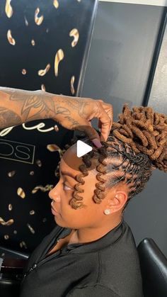 Joi Mac on Instagram: "This UpDo petal bun & curls has me obsessed 🤩.    #locs #locstyles #womenslocstyles #menslocstyles #explore #chicago #houston #locnation #girlpower #prettydreads #joiimac #goat #kali" Locs Bun Styles Updo, Low Loc Petal Bun, Curly Loc Bun, Low Loc Bun Styles, Locs Bun Styles, Locs Updo Styles, Bridal Locs Hairstyles, Formal Loc Styles Black Women, Loc Curls Styles