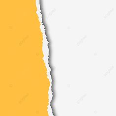 yellow and white torn paper background with space for your text or image on the left side