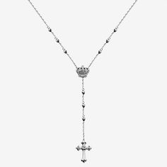 Features: Religious Jewelry, AdjustableJewelry Closure: Spring Ring ClaspLink Construction: SolidSetting: ProngShape: CrossStone Cut: RoundMetal Color: WhiteChain Length: 16 1/2 InchChain Width: 1.15 MillimetersExtender Length: 1 InchPendant Width: 12.5mmMetal: Sterling SilverChain Construction: CableCare: Wipe CleanStone Type: 24 Cubic ZirconiaNecklace Type: Y NecklacesCountry of Origin: Imported Adjustable White Gold Clavicle Chain Necklace, Adjustable Silver Cross Lariat Necklace, Adjustable Sterling Silver Clavicle Drop Necklace, Elegant Adjustable Clavicle Chain Cross Necklace, Elegant Adjustable Cross Necklace With Clavicle Chain, Adjustable Silver Cross Necklace With Clavicle Chain, Elegant Adjustable Silver Cross Necklace, Silver Cross Lariat Necklace With Adjustable Chain, Elegant Adjustable Cross Necklace