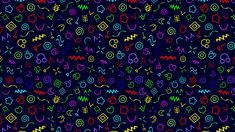 an abstract pattern with many different colors and shapes on a dark background stock photo - budget conscious