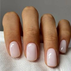 Super Cute And Stylish Ships In 5-10 Business Days Short Rounded Acrylic Nails, Natural Nail Tips, Rounded Acrylic Nails, Milky Nails, Short Fake Nails, Nagel Tips, Short Square Nails, Her Nails, Cat Eye Nails