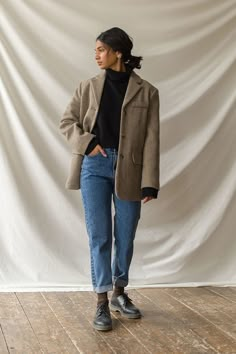 Work Outfits Ideas, Skandinavian Fashion, Elegante Casual, Wool Blend Jacket, Casual Work Outfits, Look Vintage, 가을 패션, Looks Style, Mode Inspiration