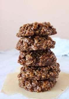 three cookies stacked on top of each other