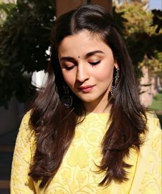 Alia Bhatt Hairstyles, Indian Wedding Hairstyles, Ethnic Hairstyles, Open Hairstyles, Daily Hairstyles, Long Hair Wedding Styles