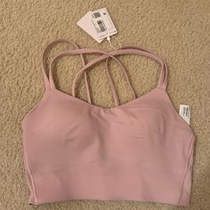 Nwt Lululemon Like A Cloud Longline Bra A/B Cup Pink Peony Color Super Soft Sports Bra Size: 4 Lulemon Bras, Lululemon Sports Bra With Built-in Bra For Gym, Lululemon Sports Bra Pink, Pink Sports Bra For Light Sports, Sweat Resistant, Lulu Sports Bra, Compressive Sports Bra By Lululemon, Peony Colors, B Cup, Lululemon Sports Bra