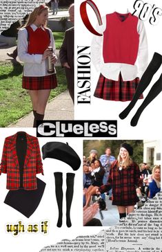 Clueless Outfits Inspiration, Cher Horowitz Outfit, Cher Clueless Costume, Cher Clueless Outfit, Clueless Costume, Look 80s, 90’s Outfits