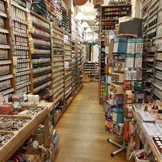 a store filled with lots of different types of goods and items on shelves next to each other