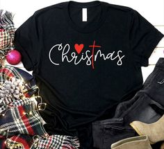 Couple Christmas, Heart Christmas, Christmas T Shirts, Family Christmas Shirts, Christmas Couple