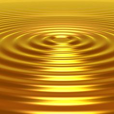 an abstract golden background with ripples and circles