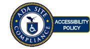 the logo for ada site accessibility policy