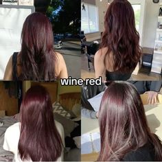 #hair #hairstyles #dye #dyedhairideas #red #maroon #wine #wineredhair #inspiration #inspofashion #perfect Wine Layered Hair, Wine Red Hair Aesthetic, Palette Hair Color, Red Hair Aesthetic, Wine Hair Color, Maroon Hair, Wine Red Hair, Red Hair Inspo, Wine Hair