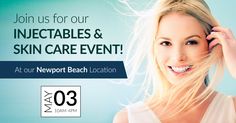 Join us tomorrow for our Injectables and Skin Care Event from 10 am - 4pm at our Finesse Newport Beach office! We will be offering amazing packages and specials on Botox, Juvederm, Voluma and Silk Peel (Diamond Tip Facial) as well as Skin Analysis by ZO Skin Health and Vectra! Let our World Class team of Board-Certified Surgeons and Physician Assistants help you get picture perfect for summer! You do not want to miss this event! RSVP as space is limited. http://www.finesseplasticsurgery.com/s Beach Office, Physician Assistant, Med Spa, Cosmetic Surgery, Newport Beach, Plastic Surgery, Skin Health, Surgery, Picture Perfect