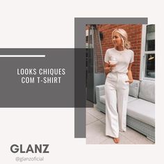 GLANZ® on Instagram: “A t-shirt, na maioria das vezes, é muito associada a produções mais básicas ou despojadas. Mas essa peça tão essencial pode ser também…” Follow Me On Instagram, Instagram A, T-shirt, T Shirt, On Instagram, Instagram