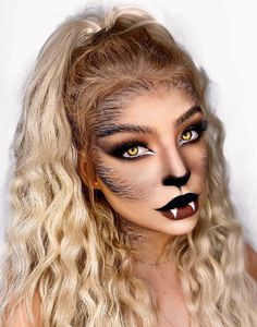 Wearwolf Makeup, Werewolf Makeup, Wolf Makeup, Werewolf Costume, Halloween Make-up Looks, Holloween Makeup, Creepy Makeup, Halloween Makeup Diy, Cool Halloween Makeup