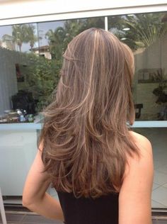 Haircuts For Long Hair, Hair Inspo Color, Medium Hair Cuts, Aesthetic Hair, Layered Hair, Gorgeous Hair, Hair Highlights