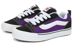 Vans Knu Skool 2-Tone 'Purple Black VN0009QCB5P Cute Purple Shoes, Baggy Clothes Style, Purple Vans, Shoes Png, Tenis Vans, Purple Backpack, Vans Outfit, Trendy Shoes Sneakers, Tailored Clothes