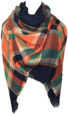 PRICES MAY VARY. Material: 100% Acrylic (cashmere-like fabric); very soft and comfortable and keep you warm Large and cozy shawl - This oversized tartan wrap scarf measures 55”x55”. It it a big square scarf, which can be folded in a triangle and wrapped around your neck. So you can wear them as a thick scarves or use it as a shawl poncho, or even a blanket. Versatile and stylish – Designed in versatile and various colors, easy to wear and pair with many different outfits. Fashionable and stylish Big Square Scarf, Tartan Shawl, Winter Scarf Fashion, Blanket Scarves, Thick Scarf, Cozy Scarf, Oversized Scarf, Scarf Poncho, Pashmina Scarf