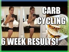 the woman is showing off her carb cycling results